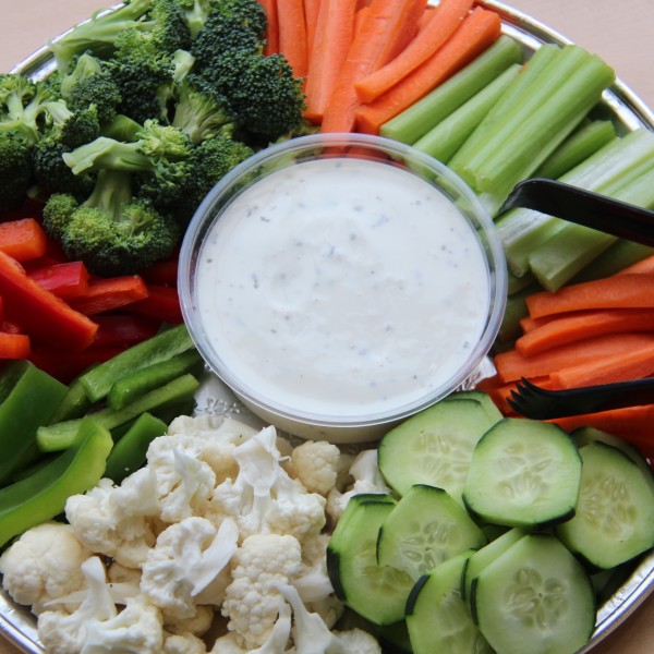 Veggie Tray and Ranch Dip